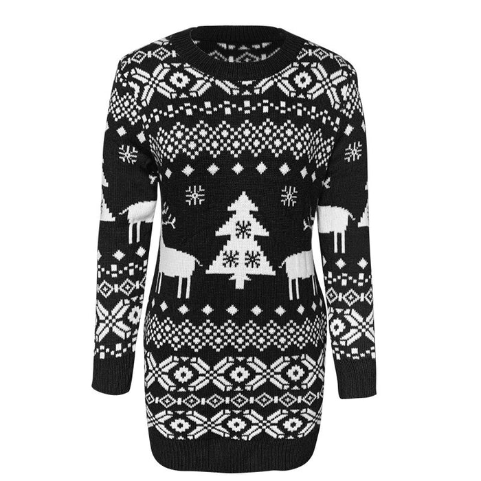 Phoebe | Christmas jacquard jumper with reindeer