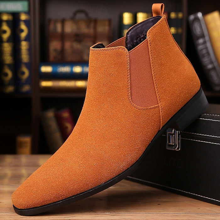 Men's Chelsea Ankle Boots with Elastic Gusset
