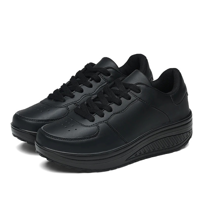 Women's Orthopaedic Lace-Up Sneakers with Rocker Sole