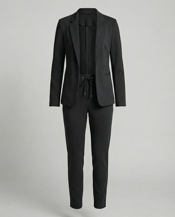 Women's Open Blazer and Trousers Two-Piece Suit